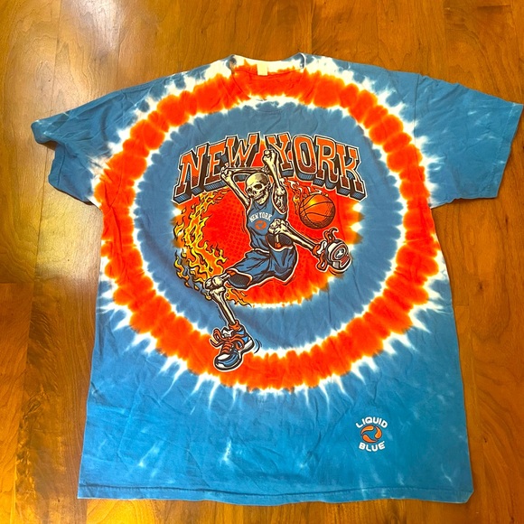 Liquid Blue Other - NEW YORK KNICKS LIQUID BLUE TIE DYE SHIRT 2XL